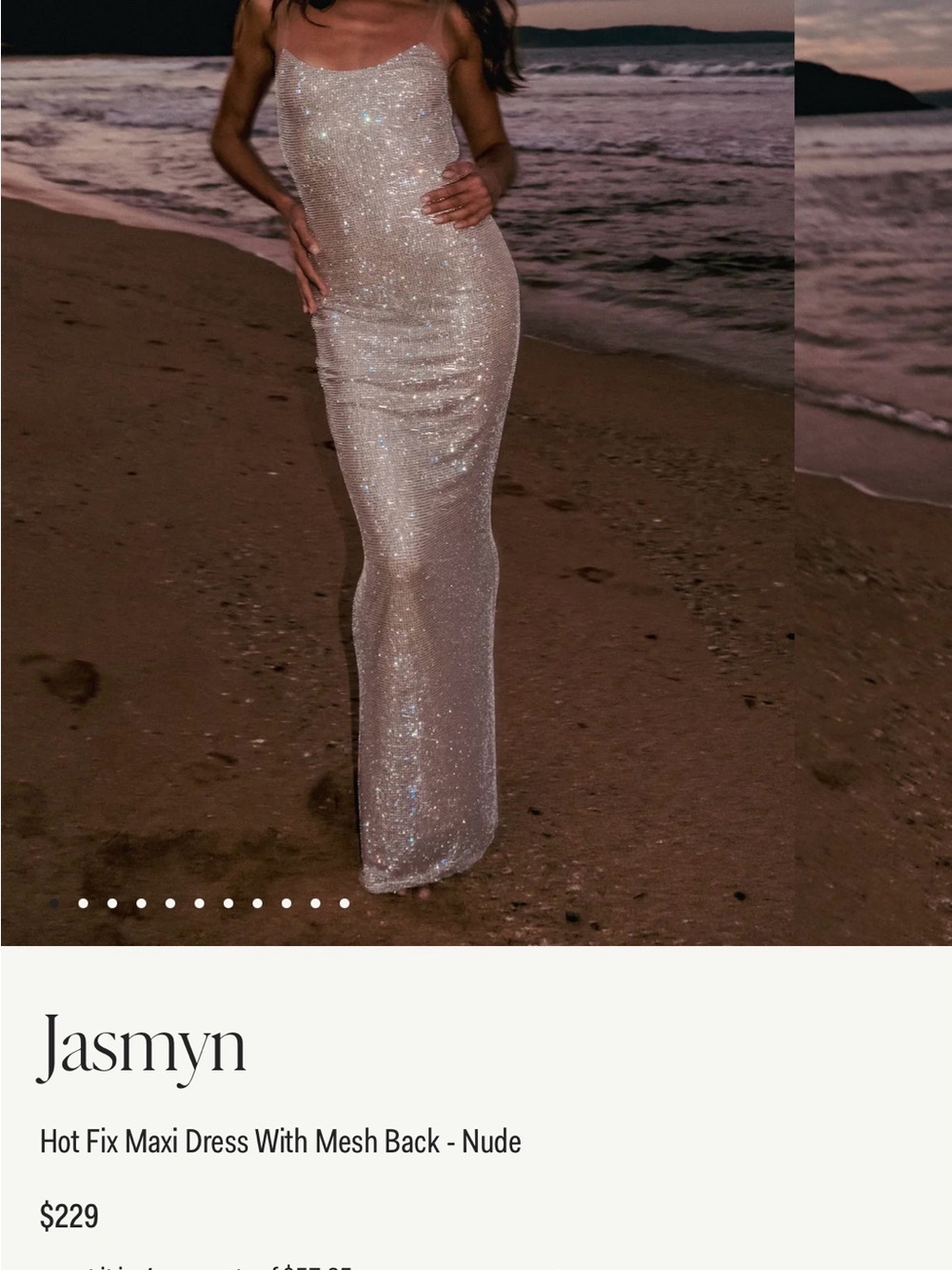 Meshki Jasmyn Sparkly Maxi Dress - Never Worn!